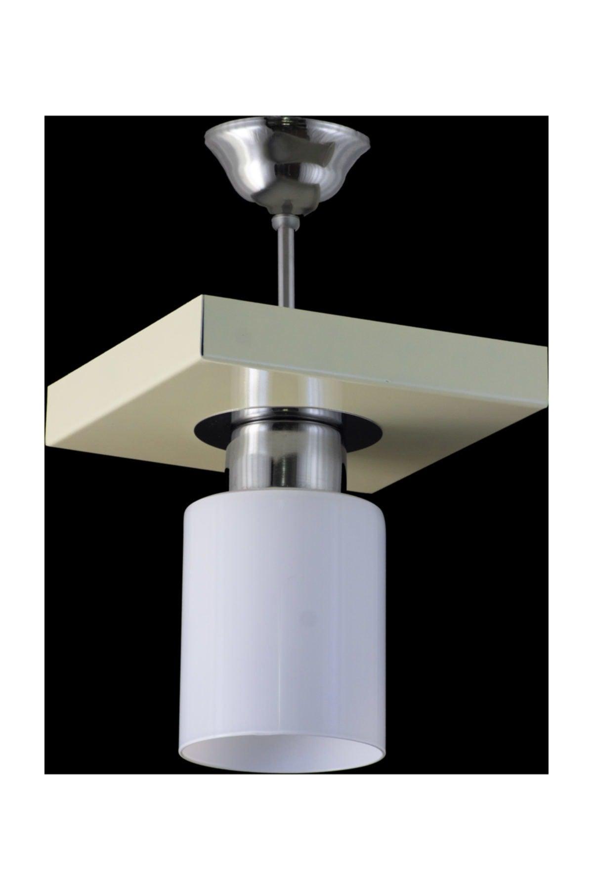 Single Modern Sport Model Square Tray Cream Chandelier - Swordslife