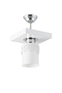 Single Modern Sport Model Square Tray Crowned White Chandelier - Swordslife