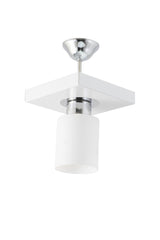 Single Modern Sport Model Square Tray White Chandelier - Swordslife