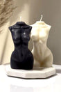 Black White Binary Woman Candle Scented Venus Candle Body Candle - Swordslife