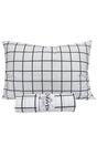 Black Checked Oversized Fabric Elastic Bed Sheet 180x200 - Swordslife