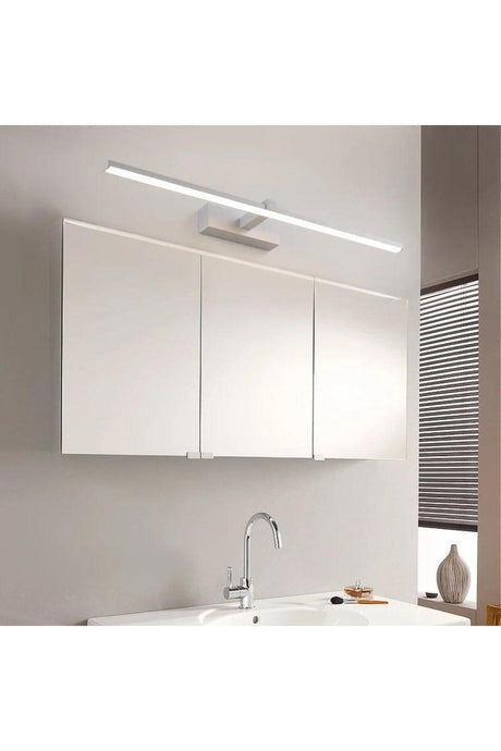 Slimline White Table Mirror Bathroom Sconce 50 Cm Daylight Led Wall Sconce - Swordslife