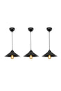 Slm Sax Black Single Chandelier 3 Pieces - Swordslife