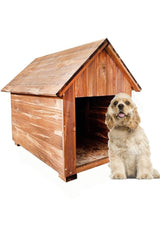 Natural Wooden Kennel for Small Breed Dogs