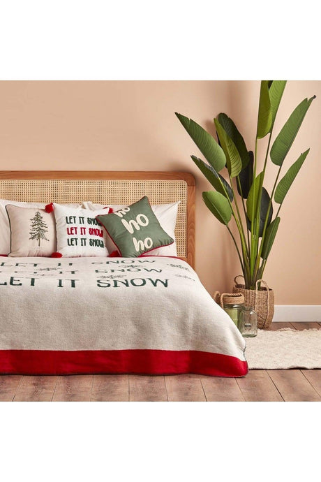 Snow Cotton Double Blanket Green (180x220 Cm) - Swordslife