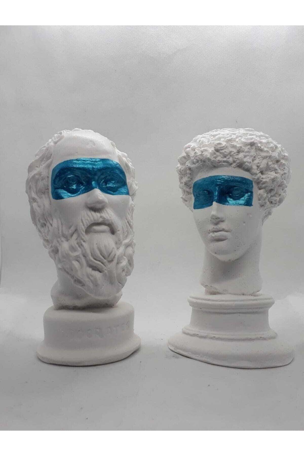 Socrates + Hermes 2-Piece Sculpture Bust Trinket - Swordslife