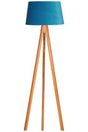 Solid 3-Legged Floor Lamp (natural/turquoise) - Swordslife