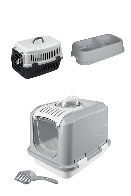 Güneypet Indoor Cat Toilet Lux Set ( Carrying