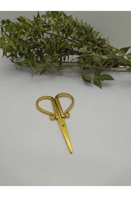 Promise/Engagement Gold Color Ribbon Cutting Scissors