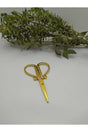 Promise/Engagement Gold Color Ribbon Cutting Scissors