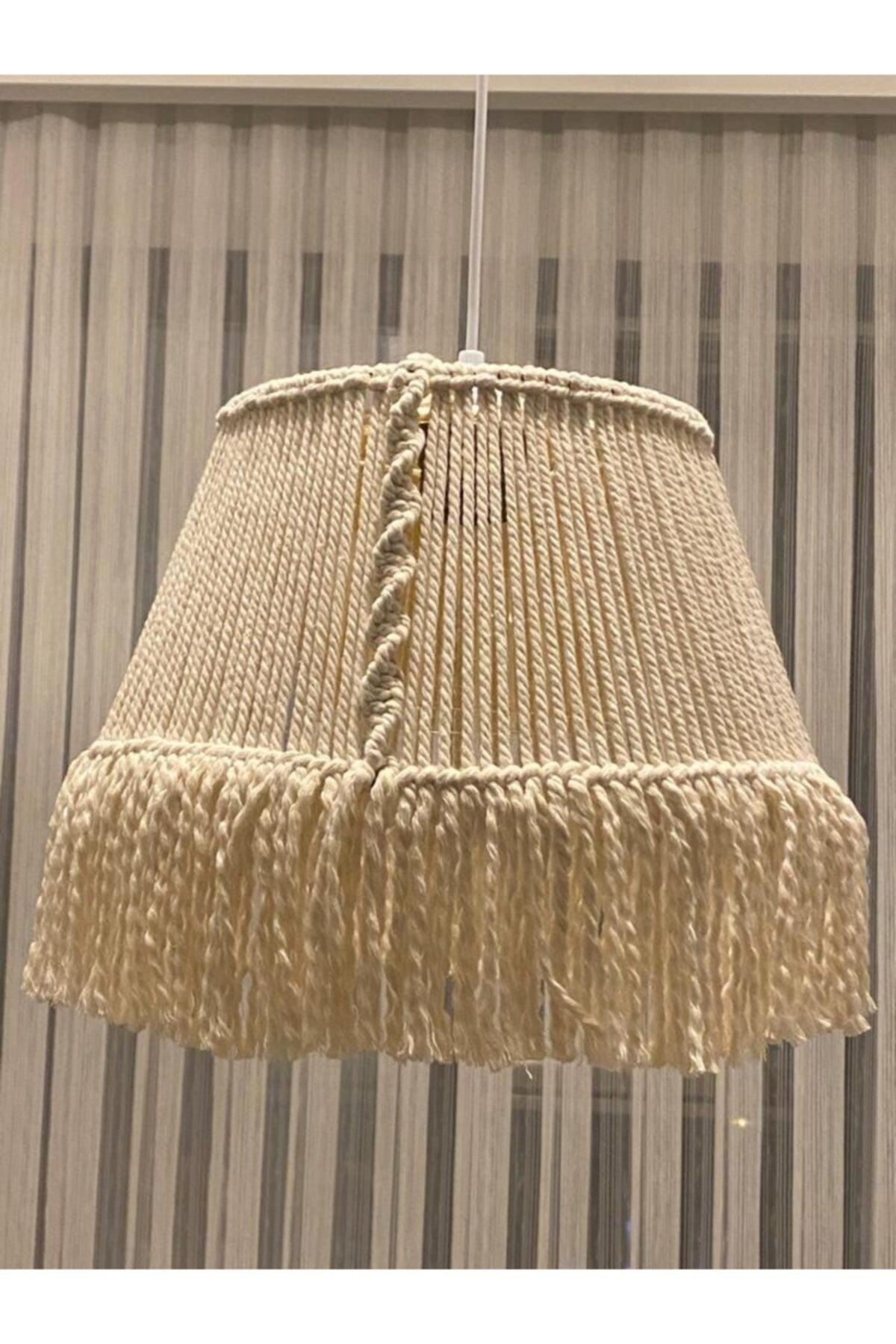 Spezielle Design Creme Macrome Single Sarkıt Salon Chandelier Creme Macrome Sarkıt Salon Chandelier - Swordslife