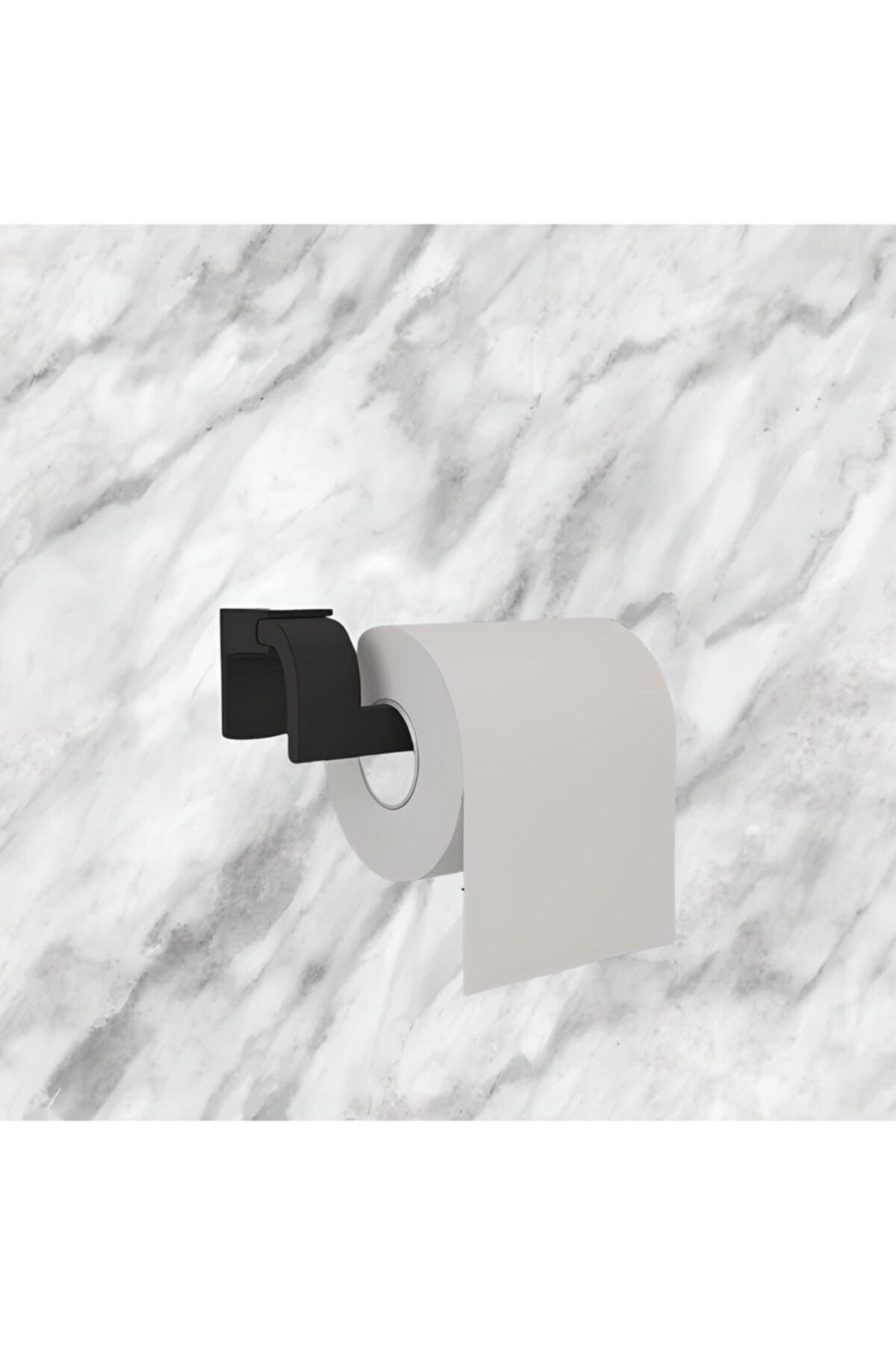 Lifetime Stainless Toilet Roll Holder Wall Mounted Black F1-119 - Swordslife