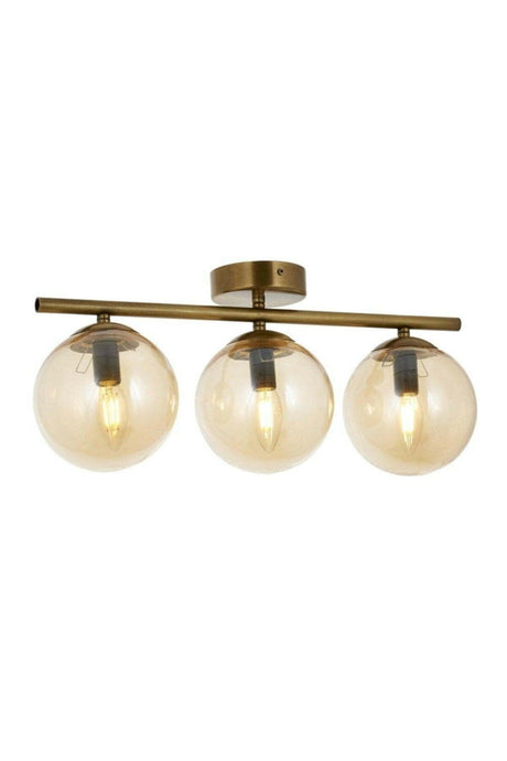 Sport Plafonyer Model Modern Glop Honey Glass Triple Chandelier - Swordslife