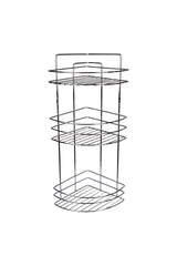 Stainless Chrome 3-Tier Bathroom Corner Shampoo Corner Shelf Tk-03 - Swordslife