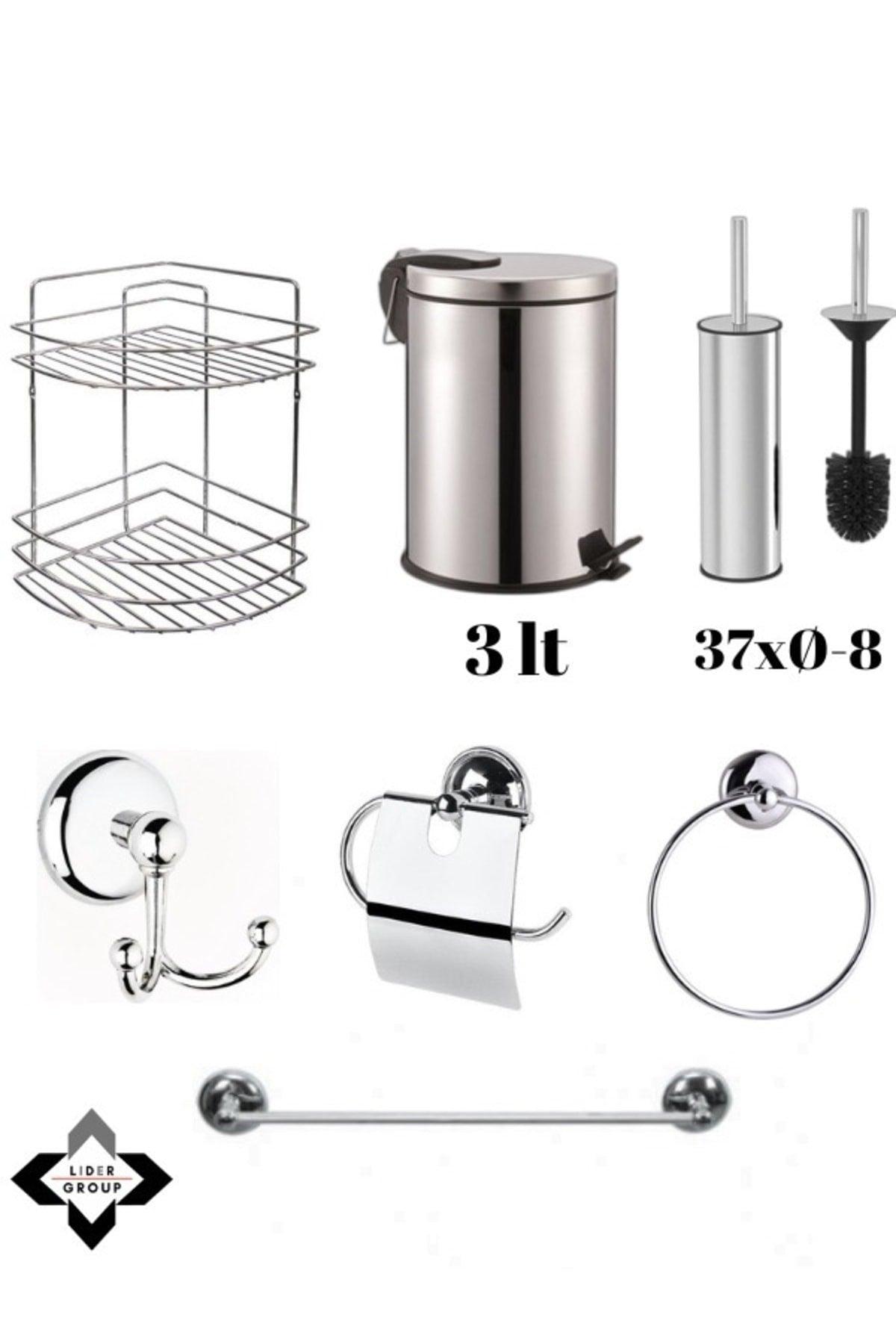 Stainless Chrome Bathroom Set (7 Pcs) - Swordslife