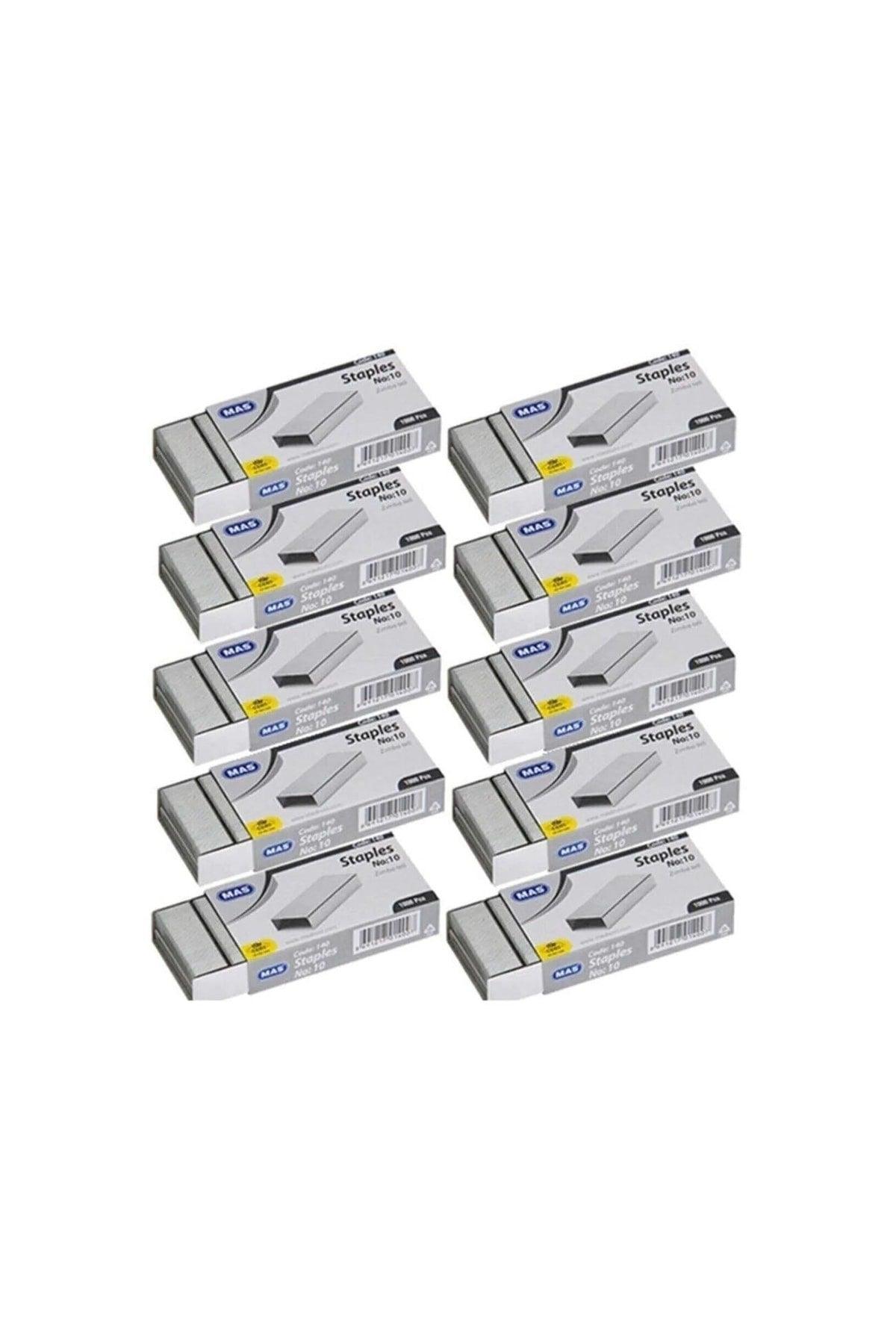 Staple No:10 White 140 Set of 10