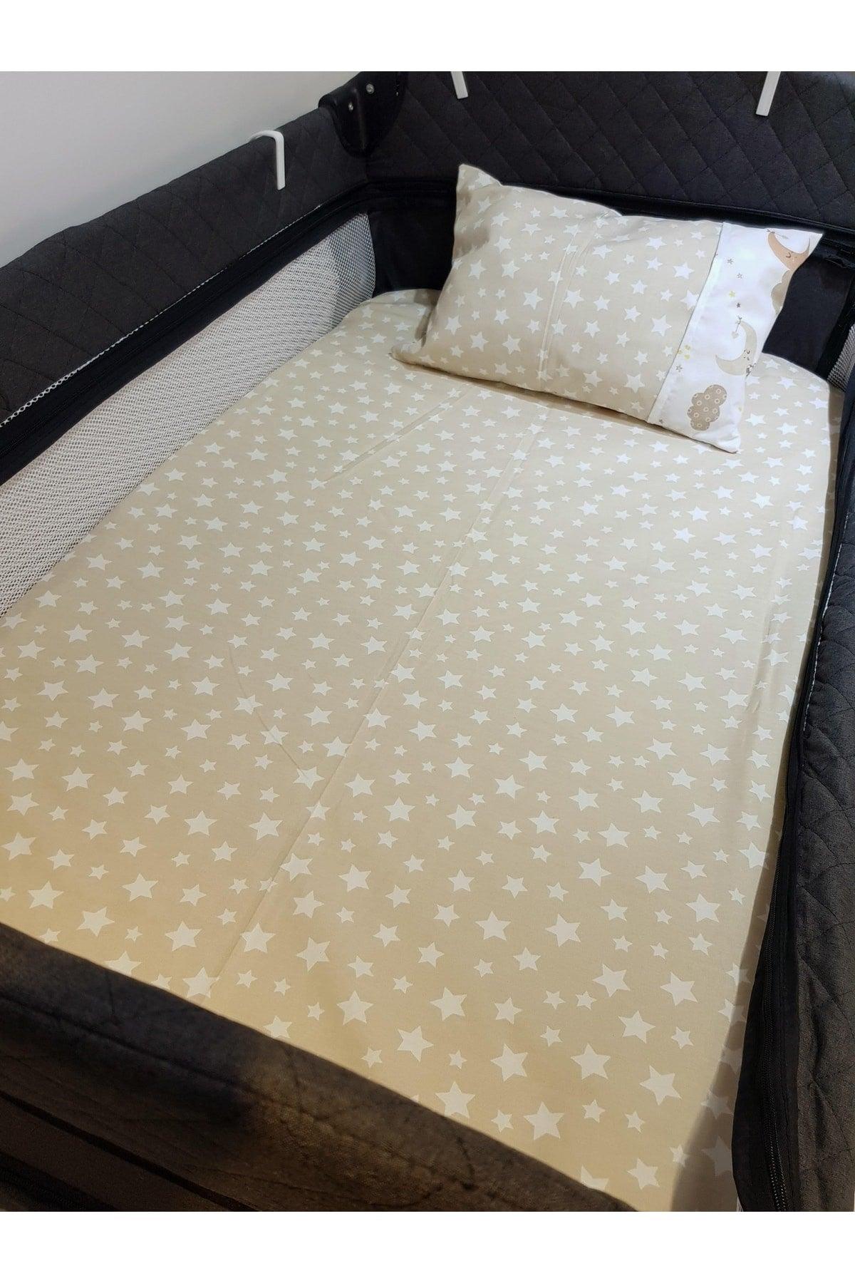 Star Pattern Elastic Bed Sheet ** Pillow And