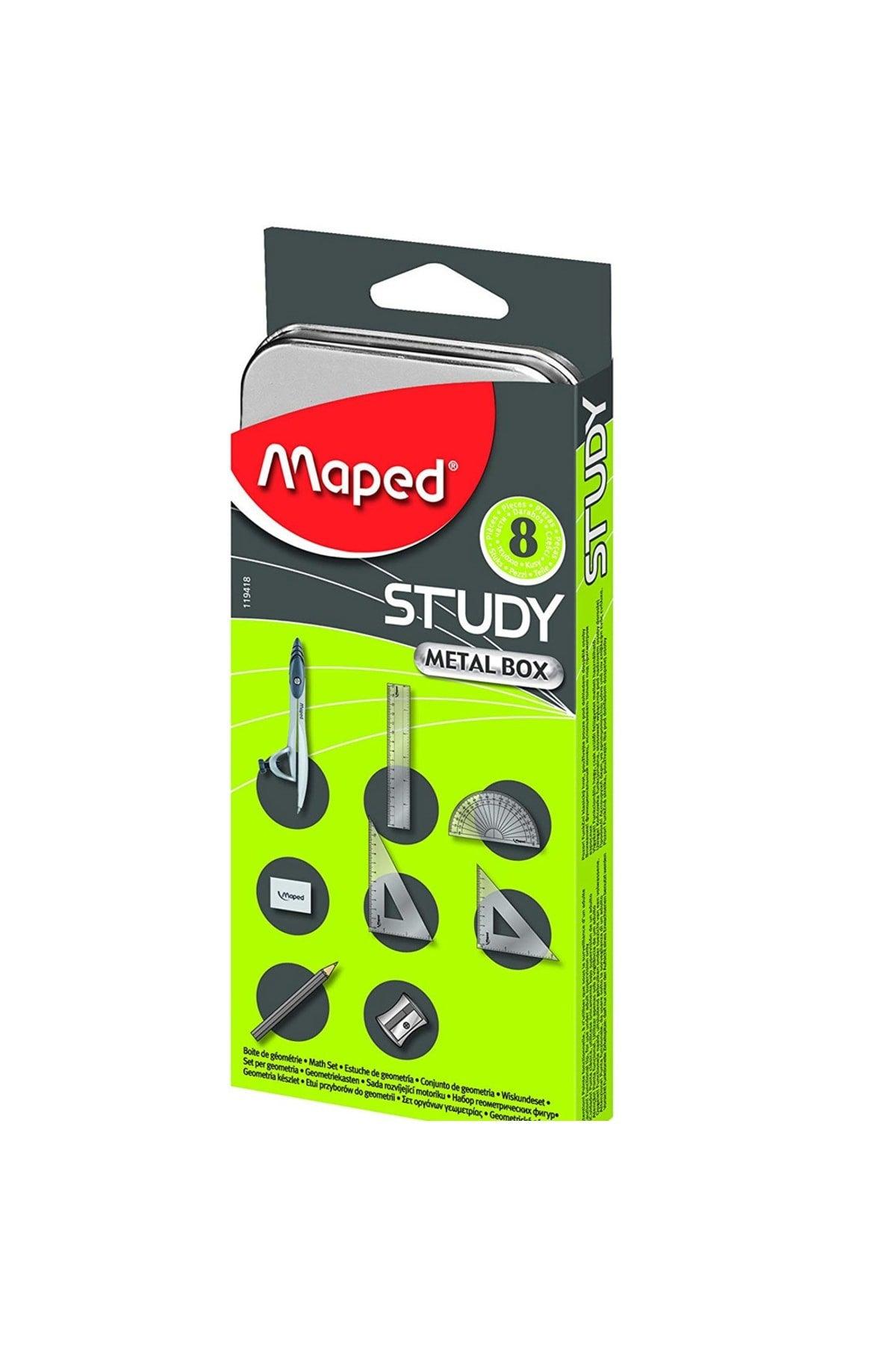 Study 8 Piece Drawing Set with Compasses (119418)