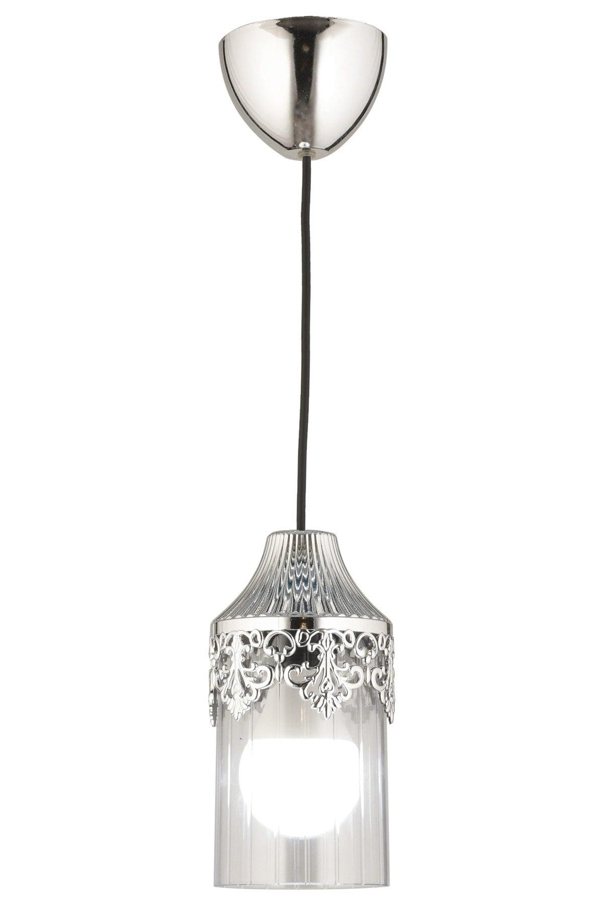 Sultan Single Chrome Pendant Lamp Acrylic Chandelier-led Light Bulb Gift - Swordslife