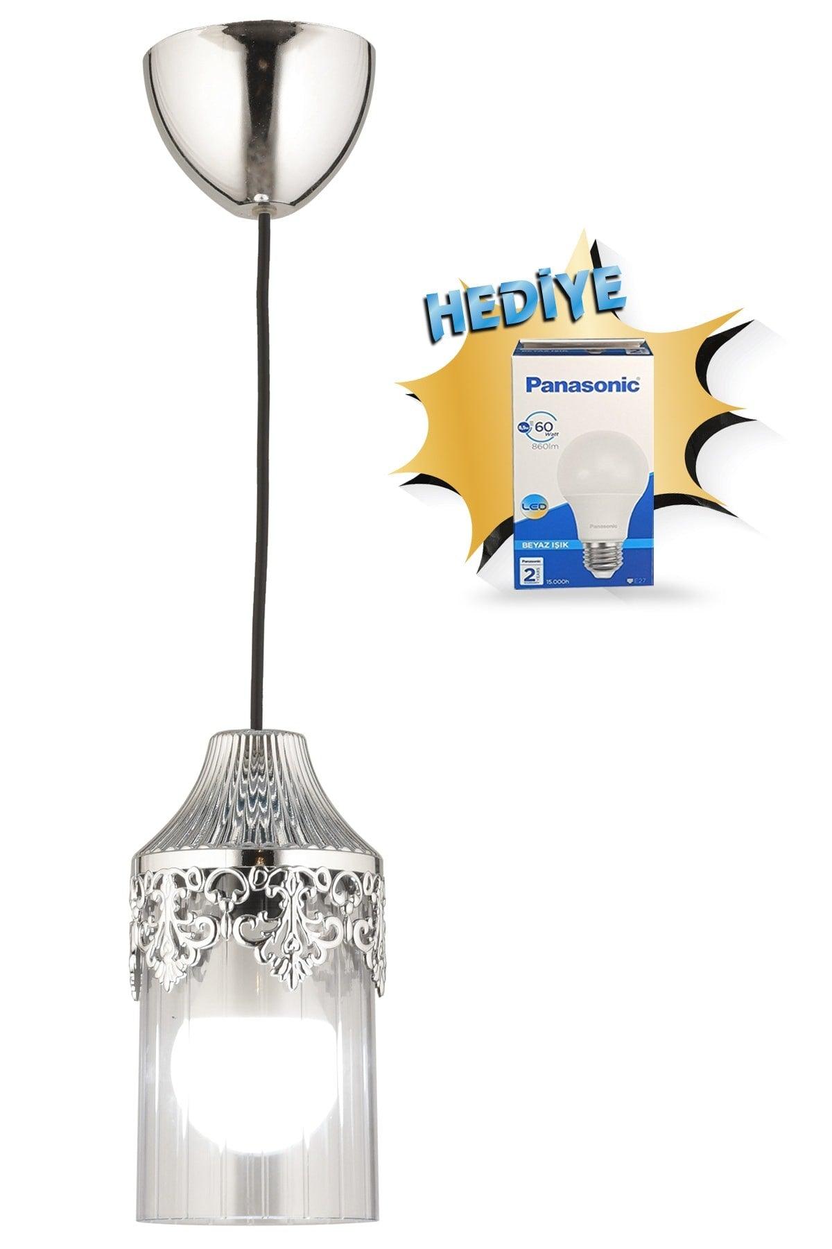 Sultan Single Chrome Pendant Lamp Acrylic Chandelier-led Light Bulb Gift - Swordslife