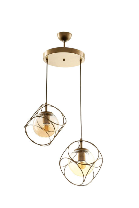 Suna 2.li Tumbled-honey Glass Chandelier - Swordslife