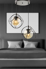 Suna 2.li Black-honey Glass Chandelier - Swordslife