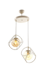 Suna 2.li White-honey Glass Chandelier - Swordslife