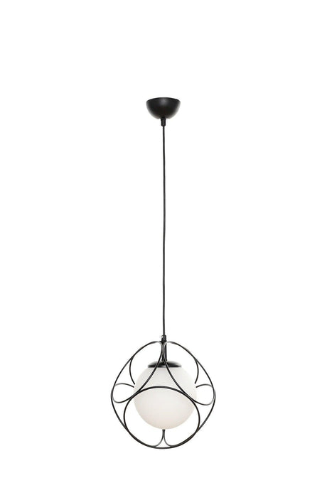 Suna Single Black-white Glass Chandelier - Swordslife