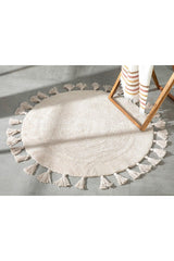 Sunrise Cotton Bath Mat 90x90 Cm Beige - Swordslife