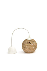 Supply Home Balle Wicker Pendant Lamp Ball Chandelier (WHITE HANGER SET) - Swordslife