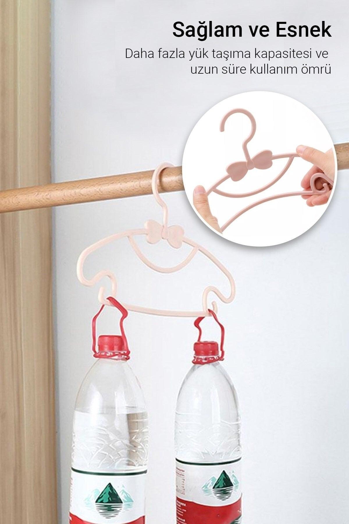 Sweet 18 Pieces Pink Baby Clothes Hanger 30 Cm Butterfly Baby Kids Clothes Hanger with Bow - Swordslife