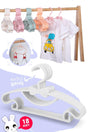 Sweet 18 Pieces White Baby Clothes Hanger 30 Cm