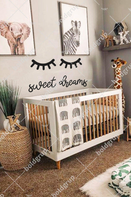 Sweet Dreams Kids Room Decoration Wooden Graffiti Painting - Swordslife