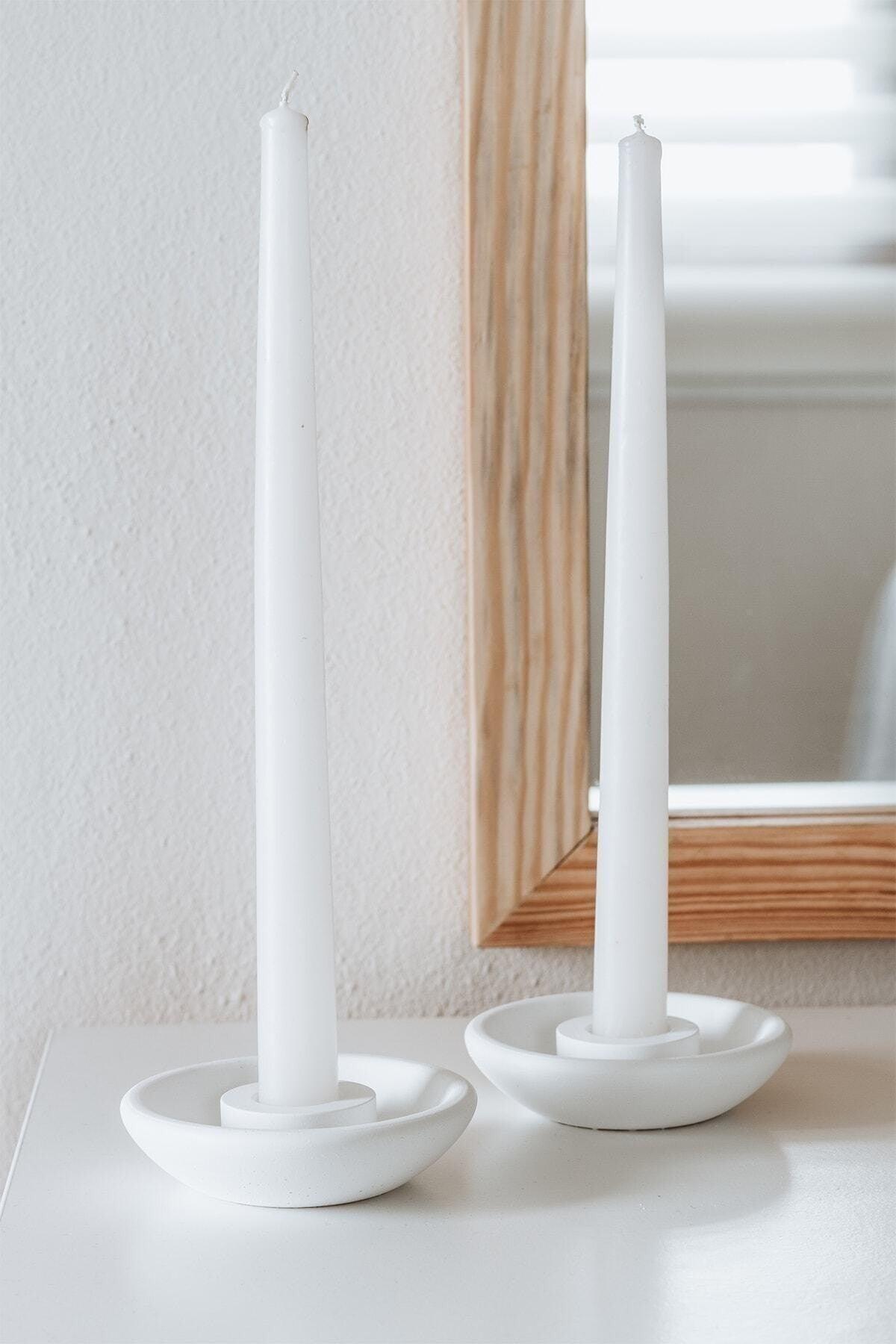 Tall Beton 2 Candlestick Candle Holder - Swordslife