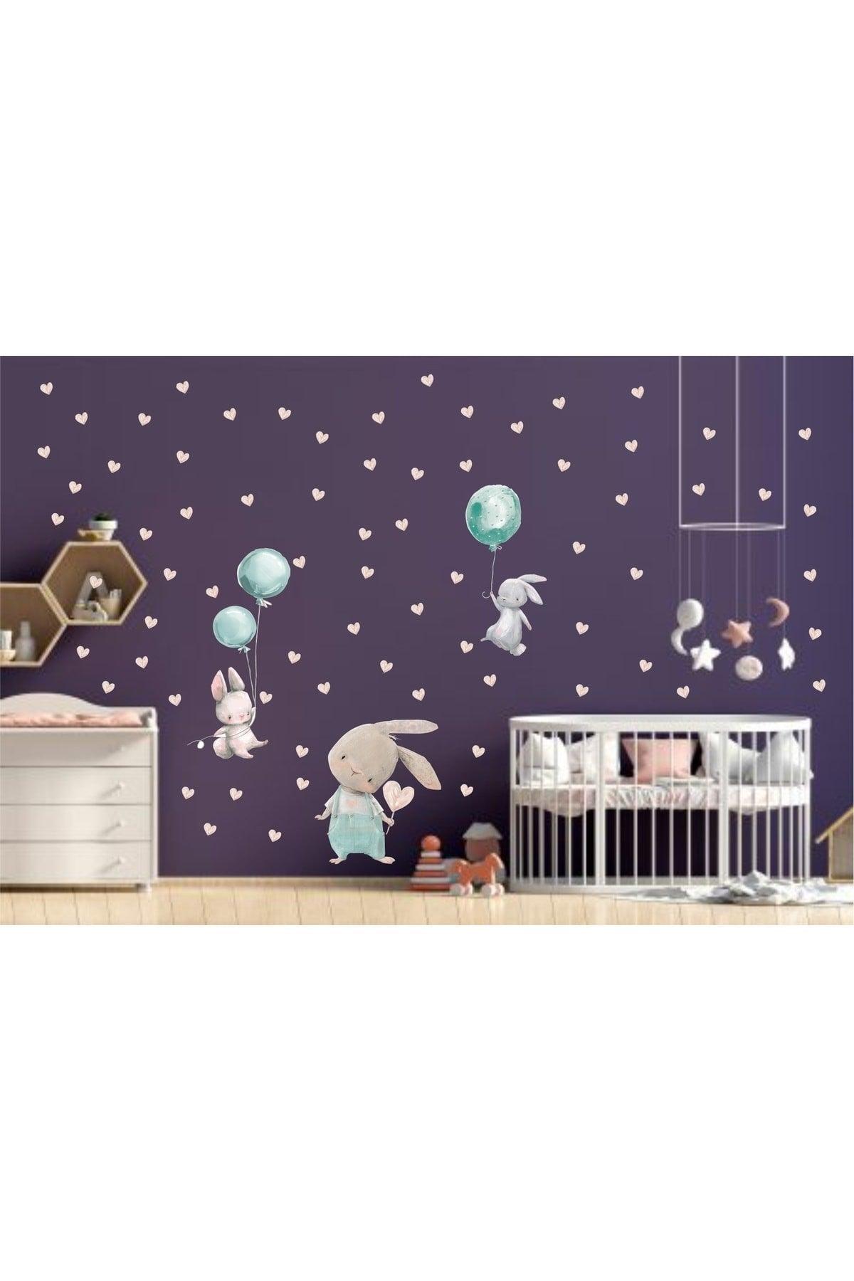 Rabbit Bunny And Friends Kids Room Wall Sticker - Swordslife