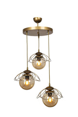 Calico 3rd Chandelier Tumbled Honey Glass - Swordslife