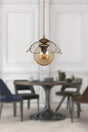 Pied Single Chandelier Tumbled Honey Glass - Swordslife