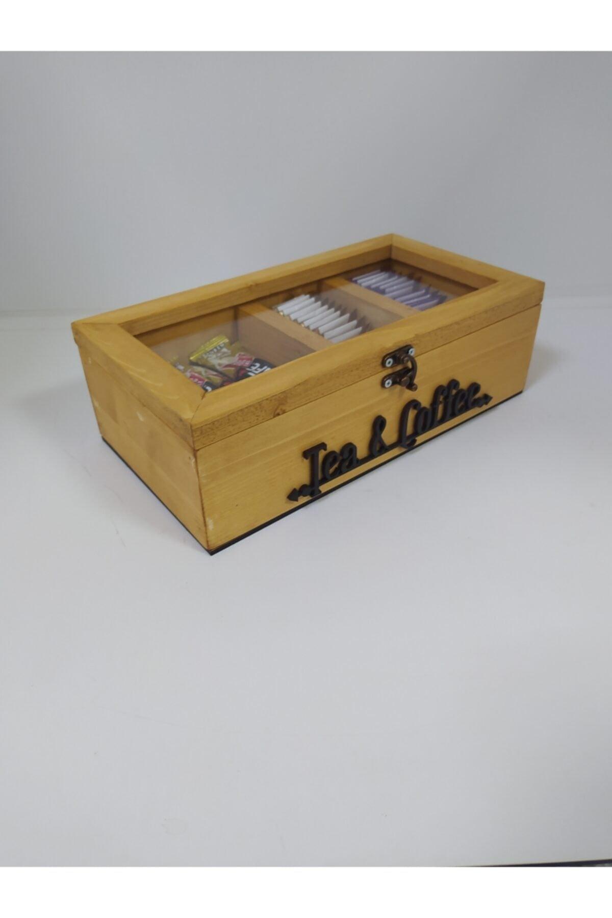 Tea And Coffee Storage Box, Wooden Organizer, Kitchen Organizer - Swordslife