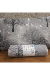 Single Elastic Bed Sheet+1 Piece Pillowcase 120x200 Gray Tree Ecgriağaç1 - Swordslife