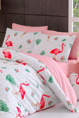 Single Duvet Cover Set Flamingo - Swordslife