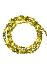 Wire Leaf Strip Artificial Crown Ivy Ornament 3mt+3mt Led - Swordslife