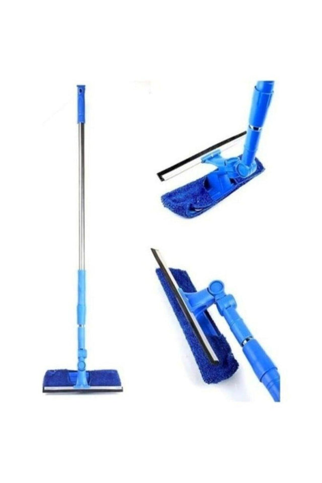 Telescopic Camsil Moving Head Glass Wiping Apparatus Microfiber Squeegee - Swordslife