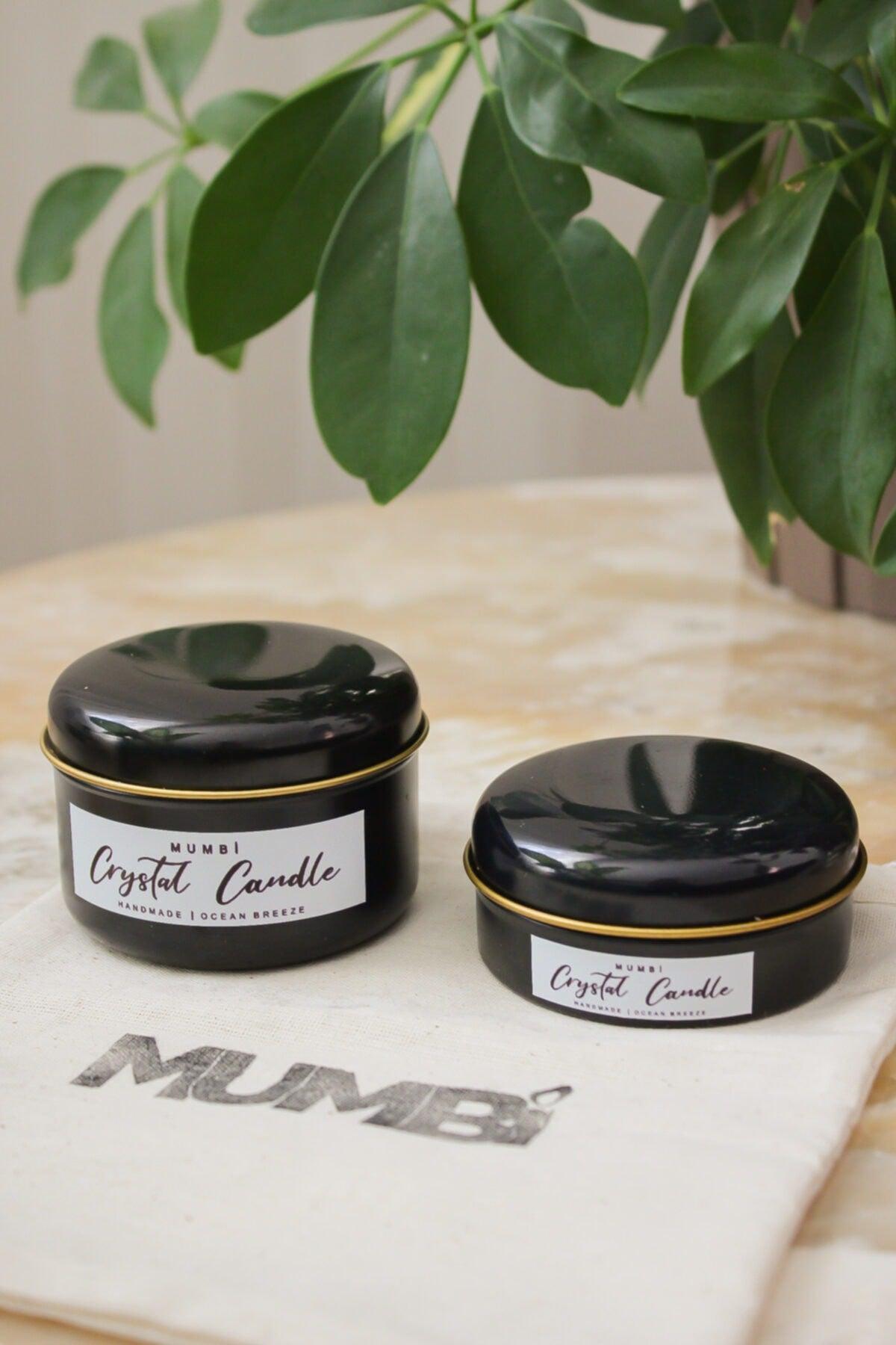 Tin Set of 2 Candles, Black (Scented Candle) - Swordslife