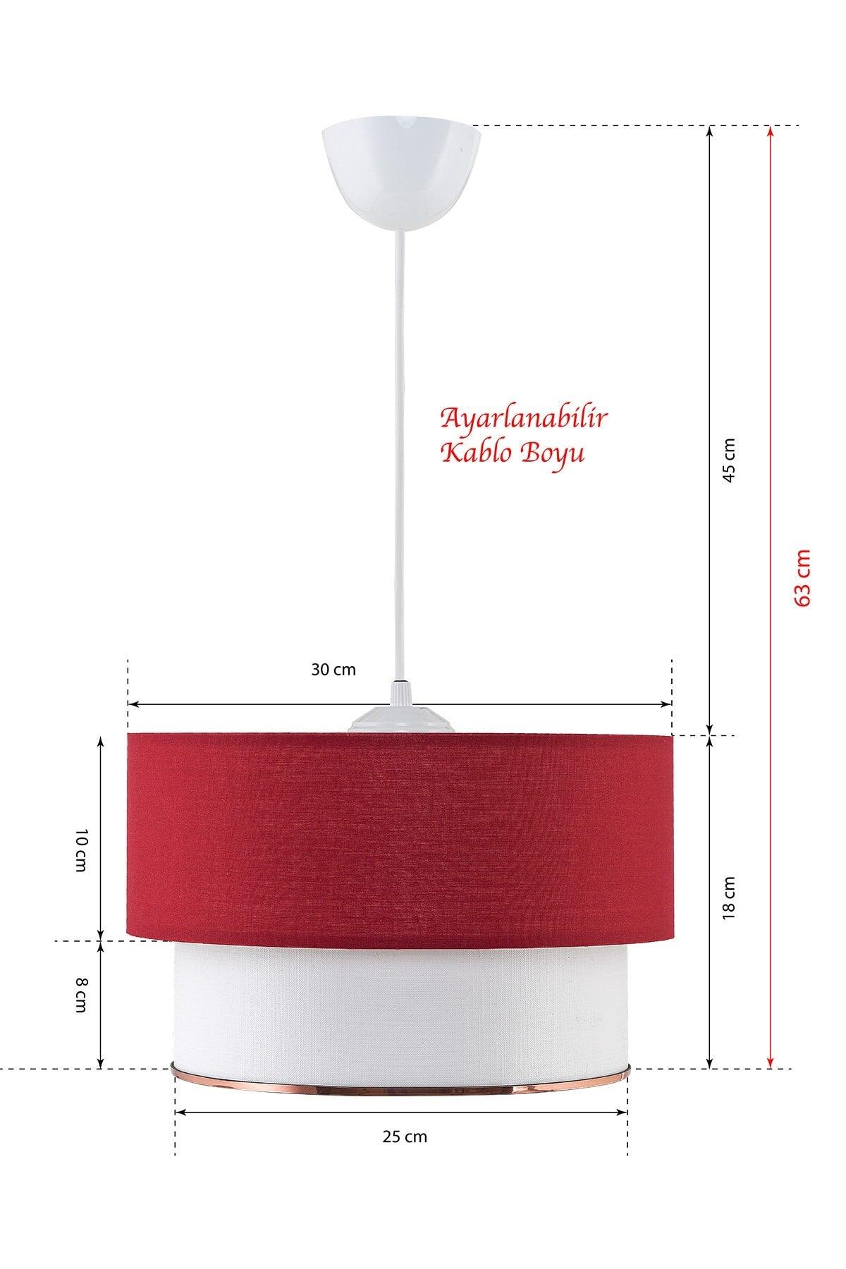 Teuse Chandelier Red White Mdrn-45 - Swordslife