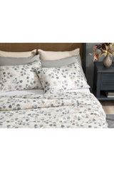 Textured Ivy Crepe Double Duvet Cover Set 200x220 Cm Beige - Swordslife