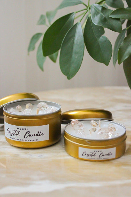 Tin Set of 2 Candles, Gold (Scented Candle) - Swordslife