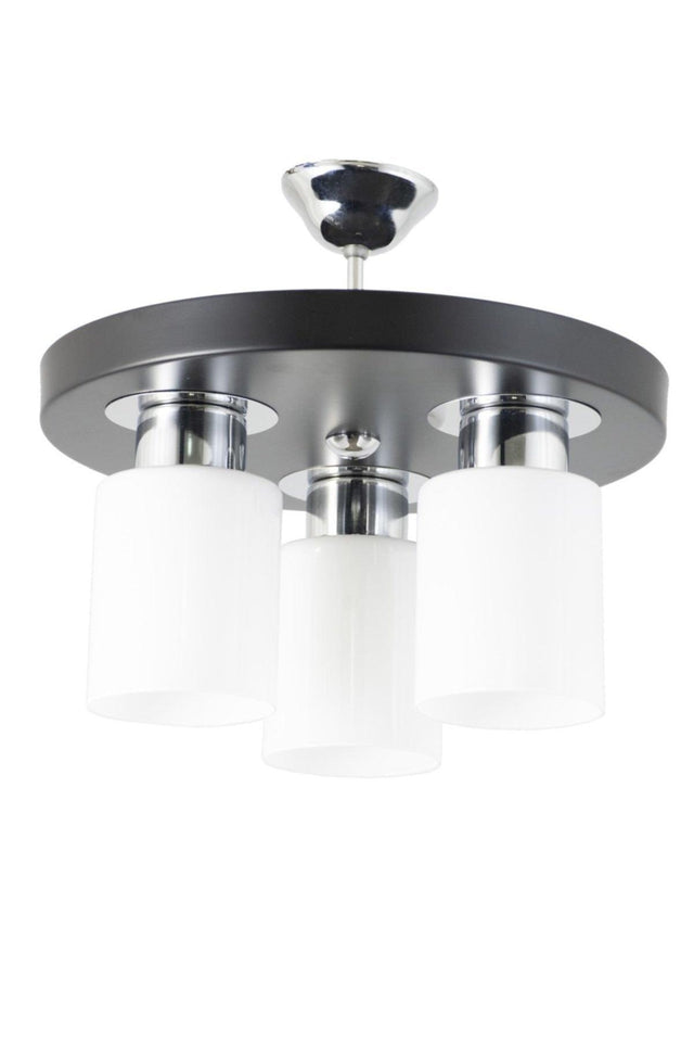 Triple Modern Sport Model Round Tray Black Chandelier - Swordslife