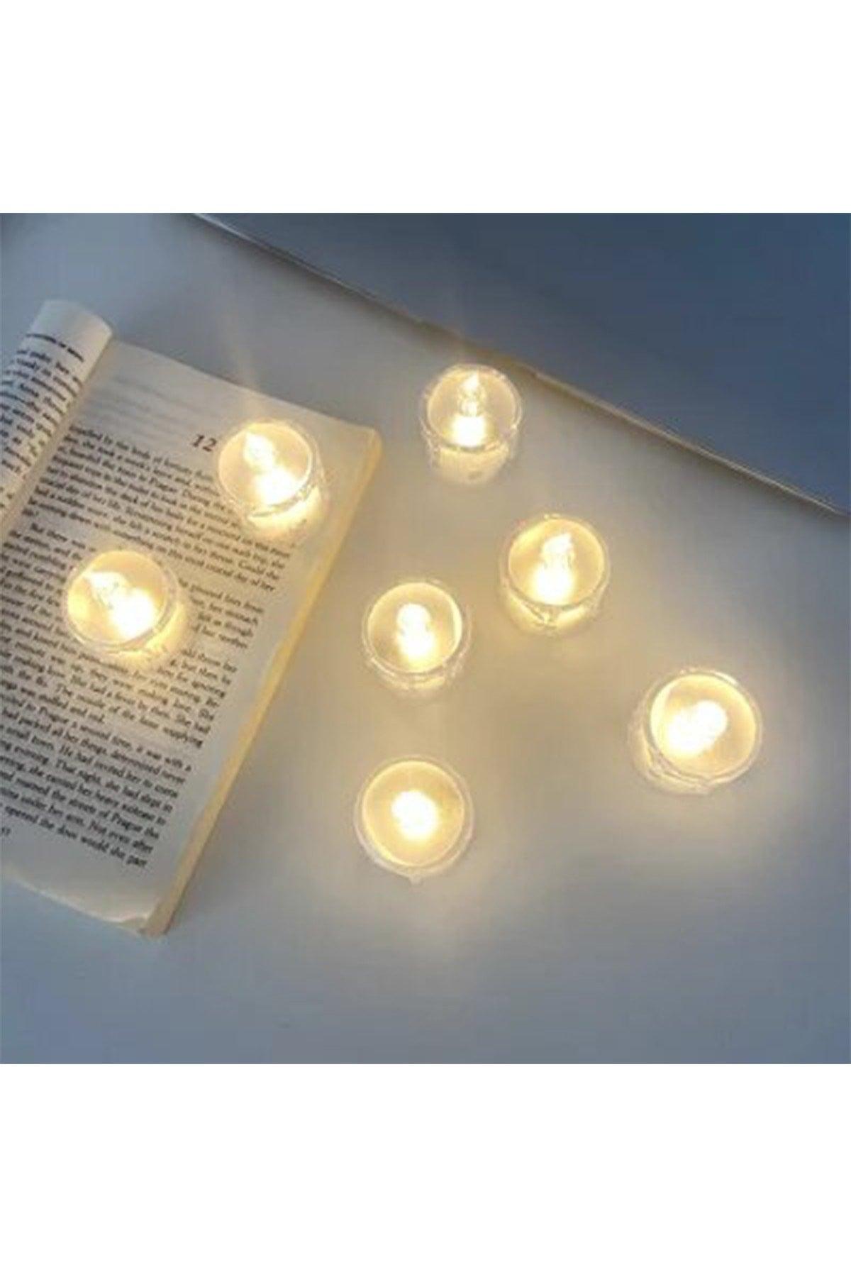 Flickering Flame Crystal Melted Candle 5 Pieces Moving Flame Melting Artificial Candle Battery Led - Swordslife