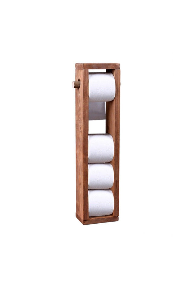 Toilet Paper Holder Wooden Bathroom Wc Paper Holder 3008 - Swordslife