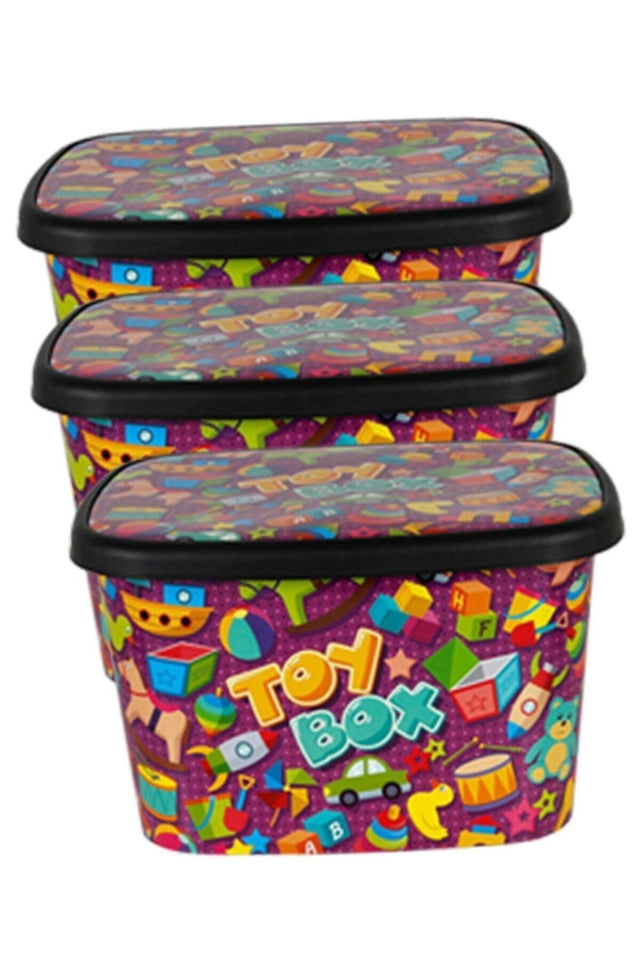 Toy Storage Box Toybox Set of 3